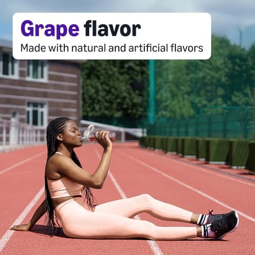 Amazon Basics Electrolyte Powder Packets for Rehydration for Kids & Adults, Grape Flavor, 6 Count (Pack of 1) (Previously Amazon Basic Care)