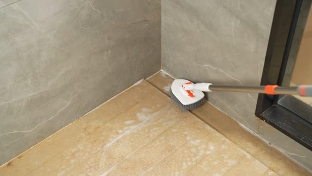 SetSail Tile Tub Scrubber Brush 3-in-1 Shower Scrubber with Long Handle