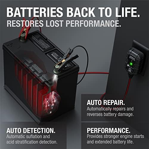 NOCO GENIUS1 1A 6/12V Smart Battery Charger, Trickle Charger & Maintainer