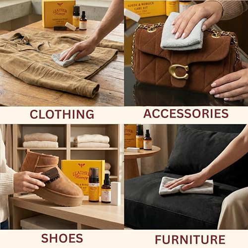 Leather Honey Suede & Nubuck Protector Spray – Non-Toxic, Non-Aerosol