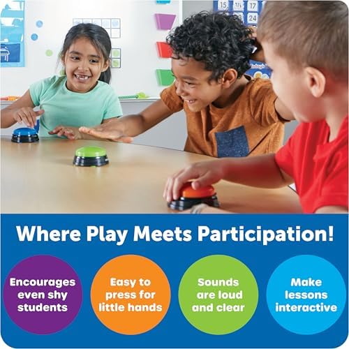 Learning Resources Answer Buzzers, Set of 4