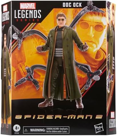 Marvel Legends Series Doc Ock, Spider-Man: No Way Home Collectible, Deluxe 6-Inch Action Figure, 4 Accessories, Ages 4 and Up