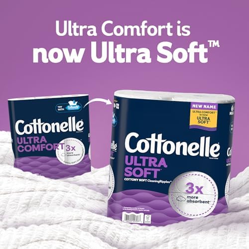 Cottonelle Ultra Soft Toilet Paper, 9 Mega Rolls = 36 Regular Rolls