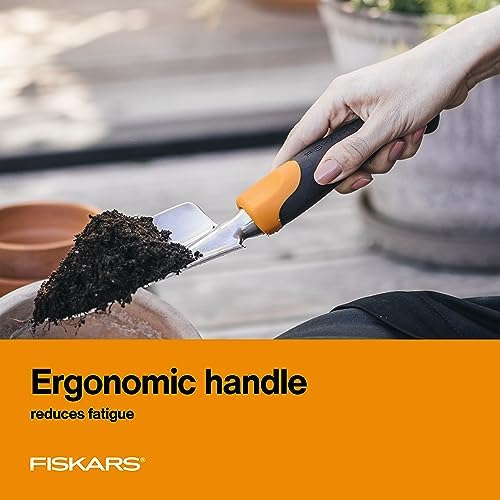 Fiskars Ergo Garden Trowel, Heavy Duty Hand Tool for Digging and Planting