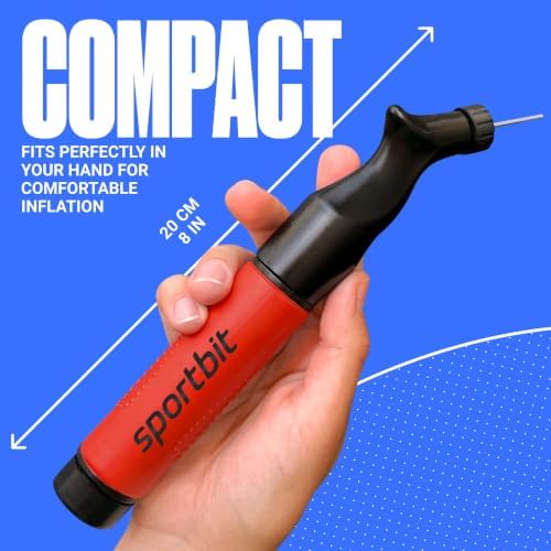 SPORTBIT Ball Pump for Sports Balls - Push & Pull Inflating System