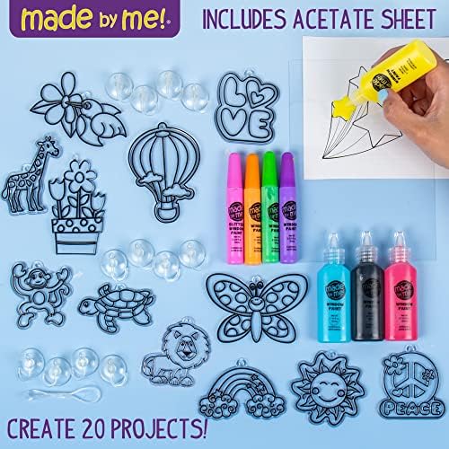 Made By Me Create Your Own Window Art Kit, Suncatchers, Makes 20+ Projects