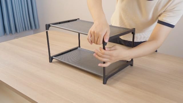 Autonomier 5-Tier Extra Small Shoe Rack (16.3" Wide), Narrow Space-Saving