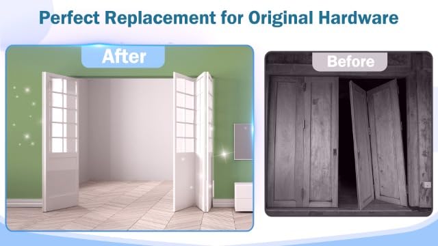 Bifold Door Hardware Repair Kit Use for Bi Fold Closet Sliding Folding Door