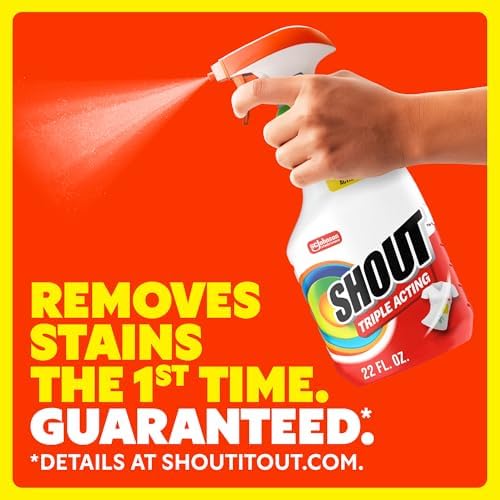 Shout Triple-Acting Active Enzyme Laundry Stain Remover Spray, 22oz