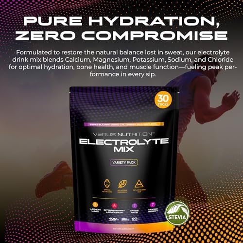Variety Electrolyte Powder, Zero Sugar, 30 Servings