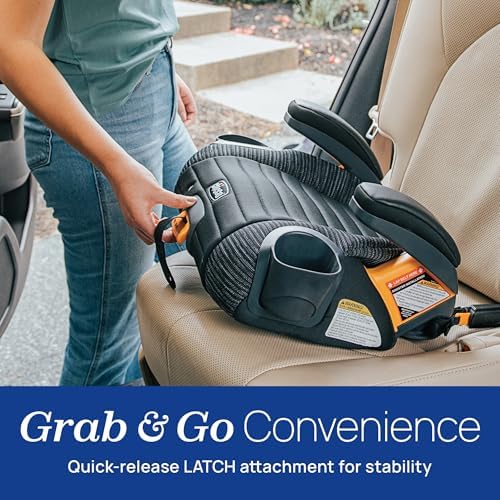 Chicco GoFit ClearTex Plus Backless Booster Car Seat, Latch, 40-110 lbs