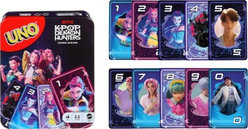 Mattel Games UNO Netflix Kpop Demon Hunters Card Game Card Game