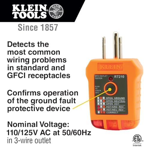 Klein Tools CL120VP Electrical Voltage Test Kit with Clamp Meter, Three Testers, Test Leads, Pouch and Batteries