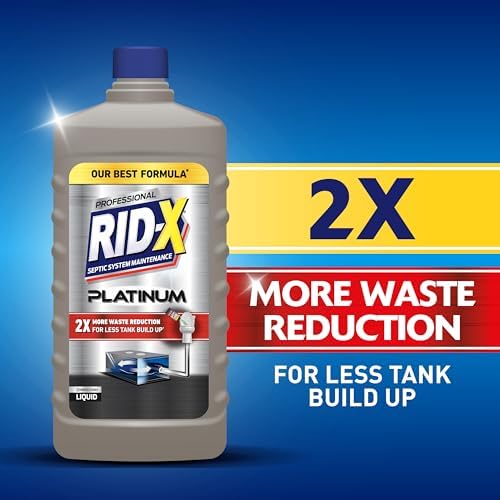 Rid-X Platinum Liquid Septic Tank Treatment 6 month supply