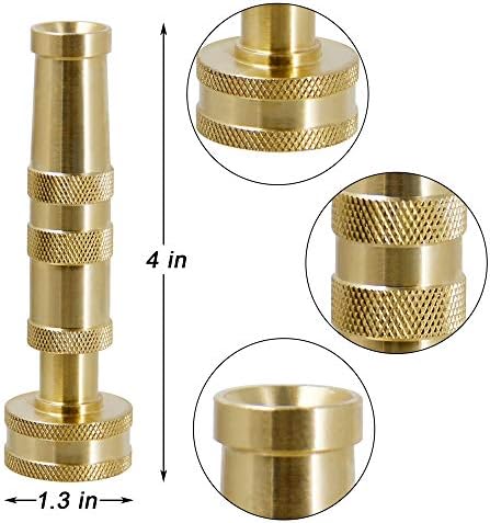 Triumpeek Solid Brass Hose Nozzle, 2 Packs