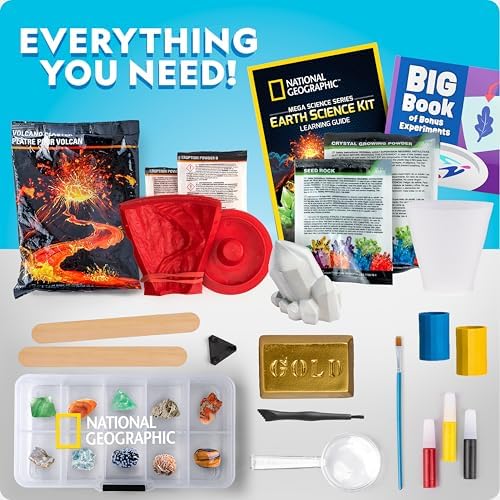 National Geographic Earth Science Kit with 100+ Activities for Kids 8-12