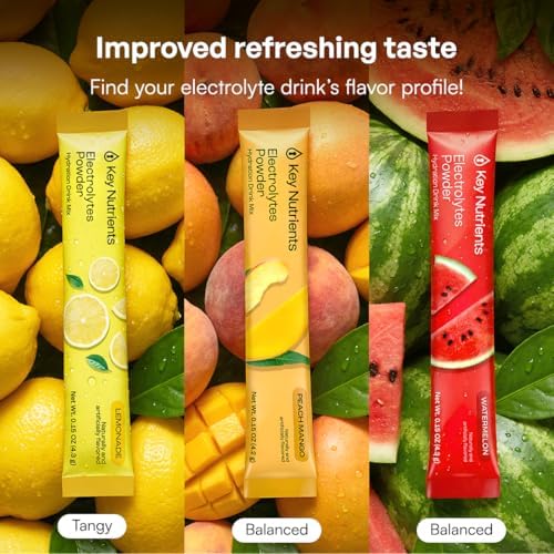 KEY NUTRIENTS Multivitamin Electrolyte Packets, No Sugar Variety Pack, 10Ct