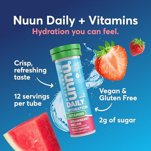 Nuun Vitamins Electrolyte Tablets Mixed Fruit, GF & Vegan, 4 Pack