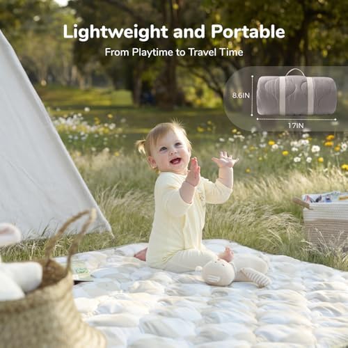 Momcozy Baby Play Mat for Floor, 50"x50" Thickened Playpen Mat