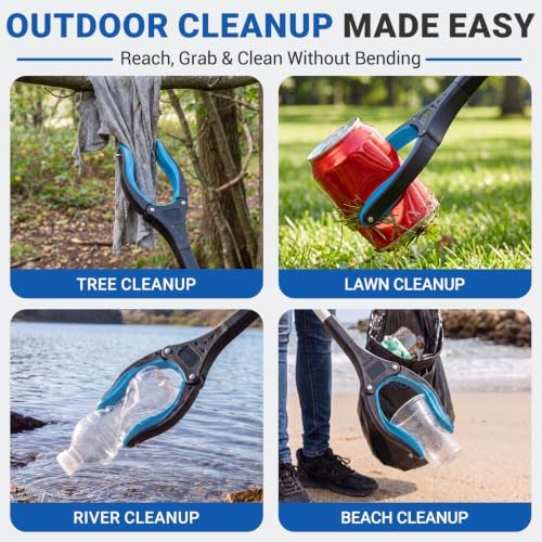 Grabber Reacher Tool - 32” Extra Long Foldable Gripper and Reaching Tool