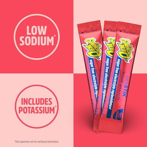 Sqwincher Qwik Stik, Sugar Free, Fruit Punch Flavor, .11oz Packet, 50 Pack