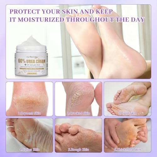 5-in-1 60% Urea Cream for Feet & 2% Salicylic Acid for Deep Hydration-150g