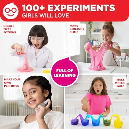 Doctor Jupiter Girls' First Science Experiments Kit for Kids Ages 4+