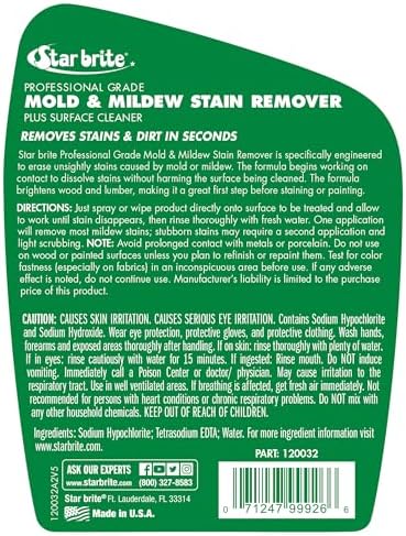 STAR BRITE Professional Grade Mold/Mildew Stain Remover
