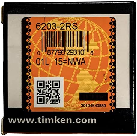 2PACK TIMKEN 6203-2RS Deep Groove Ball Bearing 17x40x12mm