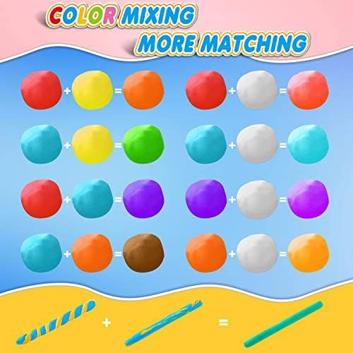 Air Dry Clay, 24 Colors Modeling Magic Clay for Kids