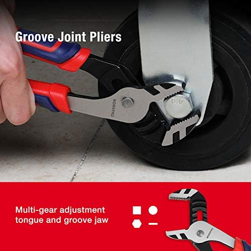 WORKPRO Pliers Set, 5-Piece Premium Cr-V Pliers Kit with Storage Pouch