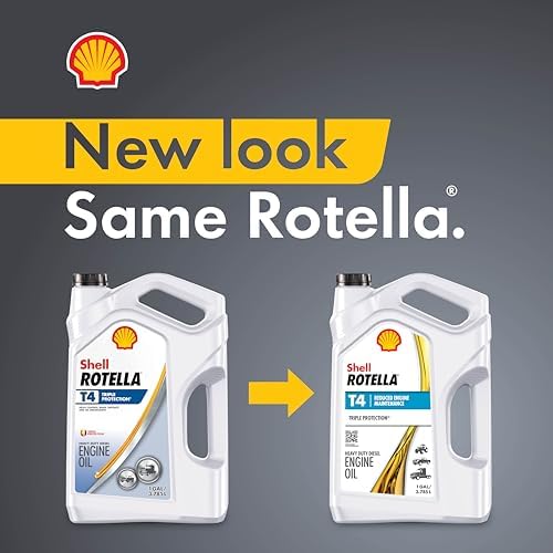 Shell Rotella T4 Triple Protection 15W-40 Diesel Engine Oil, 1 Gallon (3 Pack)