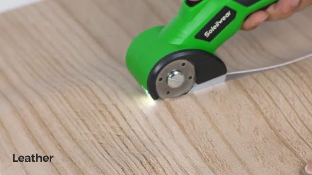 Soleilwear Cardboard Cutter, Cordless Electric Scissors with Safety Lock