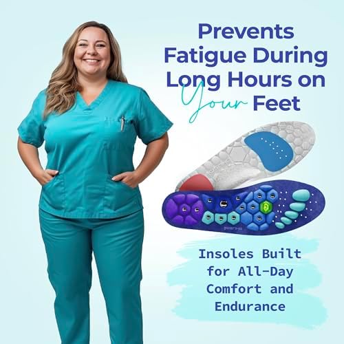 Akusoli Insoles for Woman, Shoe Insert S/M Women 5–10 Men 5.5–8