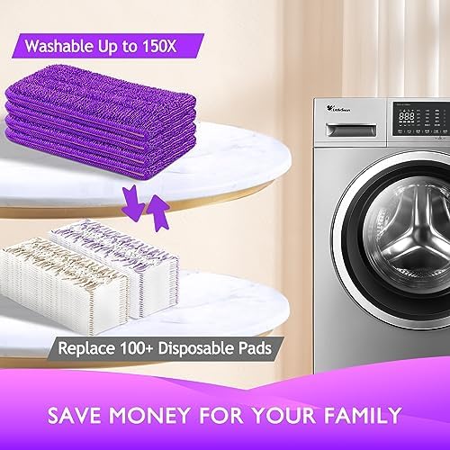 Reusable Power Mop Refills Pads Compatible with Swiffer PowerMop