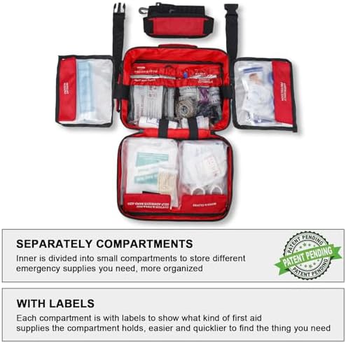 Poygik Premium 420-Piece Large First Aid Kit for Home, Car, Camping
