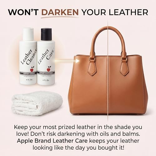 Apple Brand Wax-Free Leather Cleaner & Conditioner Two-Step Care Kit