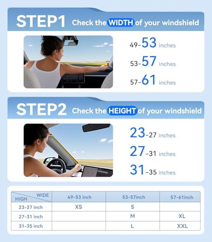 2026 Upgraded Nmoiss True Dual Layer Air Cool Windshield Sun Shade Umbrella