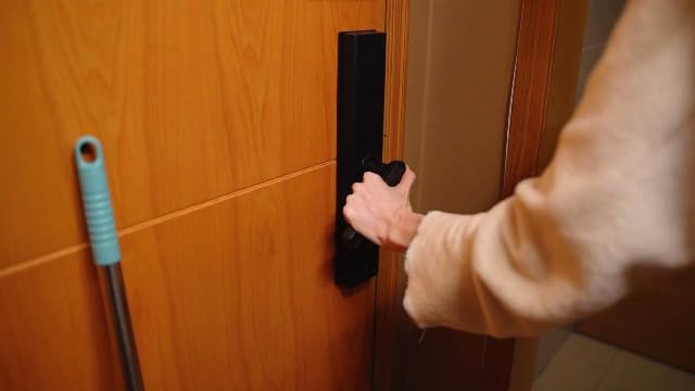Rerishom 2 Pack Door Security Bar, Heavy Duty Patio Door Lock,White