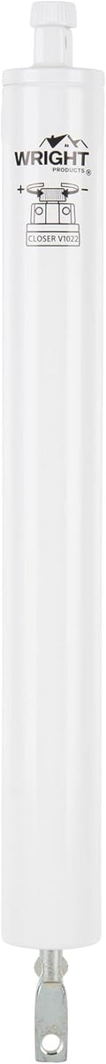 Wright Products Standard Duty Pneumatic Screen & Storm Door Closer – Adjustable Closing Speed, Quiet Operation, Easy Installation (Transitional, White)