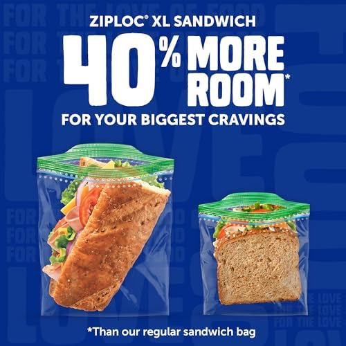 Ziploc Lunch Trio Food Storage Bags Variety Pack, 225 Total Bags