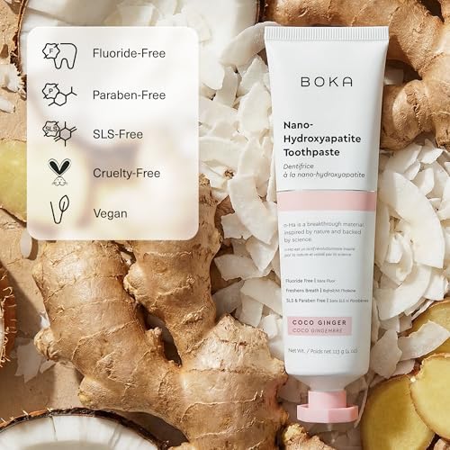Boka Toothpaste - Fluoride Free Toothpaste, Nano Hydroxyapatite Toothpaste