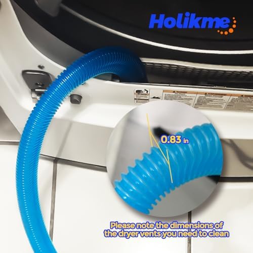Holikme Dryer Vent Cleaner Kit – Blue Lint Vacuum Attachment