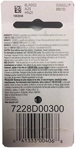 2pk Duracell MN21 Alkaline 12V Battery A23 MN21 23AF 23AE V23GA GP23A L1028