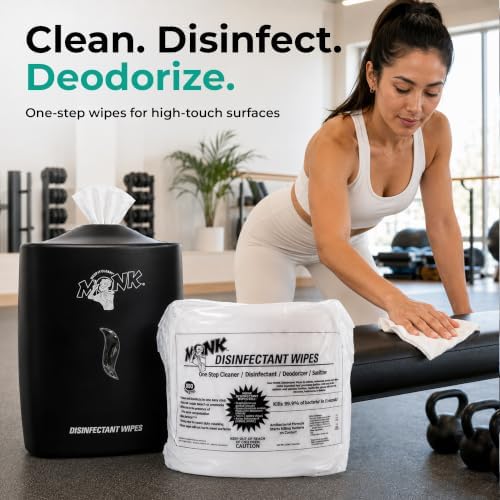 Monk Disinfecting Wipes (4 Refills of 800 Count) for Commercial Facilities