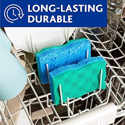O-Cedar Scrunge Multi-Use Scrub Sponge (Pack of 6) | Non-Scratch, Odor-Resistant, All-Purpose Scrubbing Sponge | Safely Cleans All Hard Surfaces in Kitchen & Bathroom