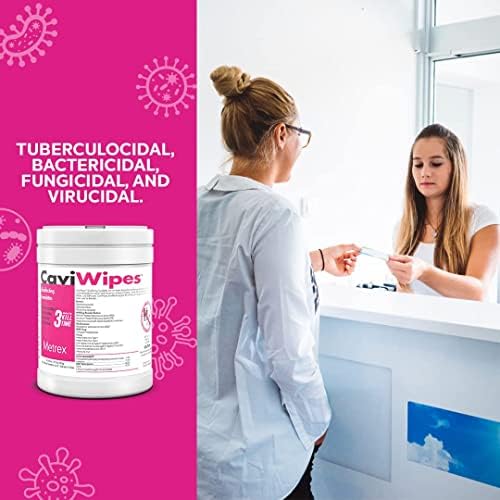 Metrex CaviWipes Disinfecting Wipes, 6x6.75 In, 160 Ct