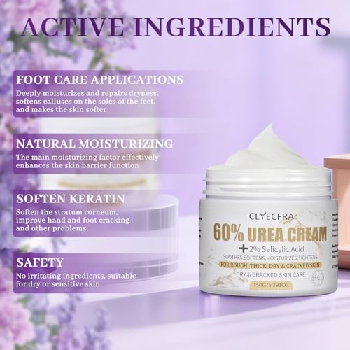 5-in-1 60% Urea Cream for Feet & 2% Salicylic Acid for Deep Hydration-150g