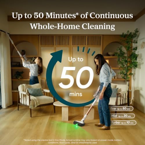 Levoit VortexIQ® Cordless Vacuum Cleaner for Pet Hair, 50-Min Runtime