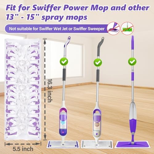 Mop Pad Refills for Swiffer PowerMop: 20 Pcs Disposable Pads